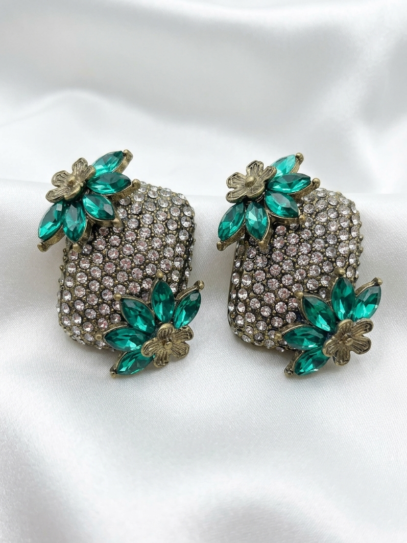 Emerald Bloom Earrings