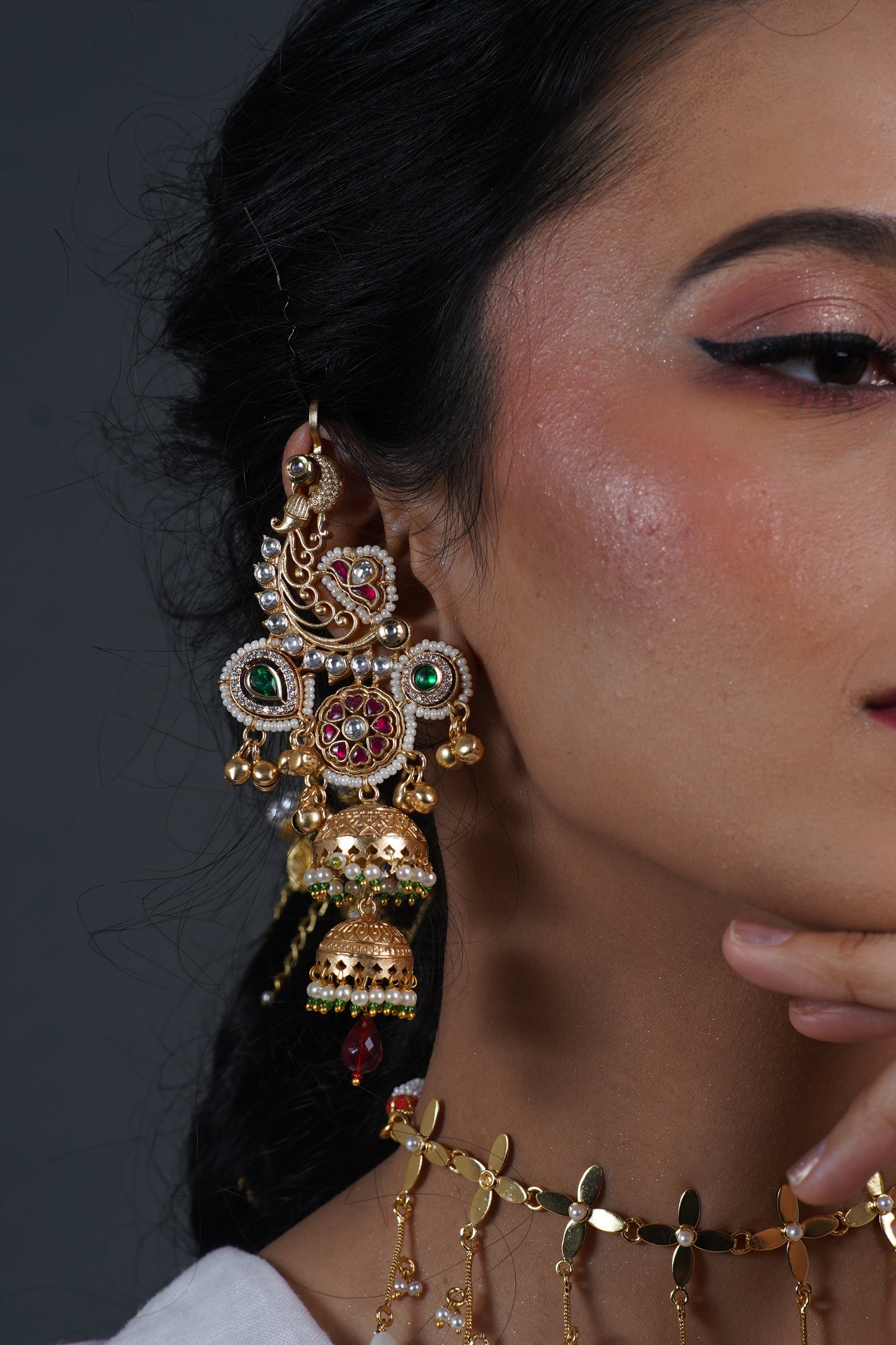 Maharani Shringar Earcuff Jhumka