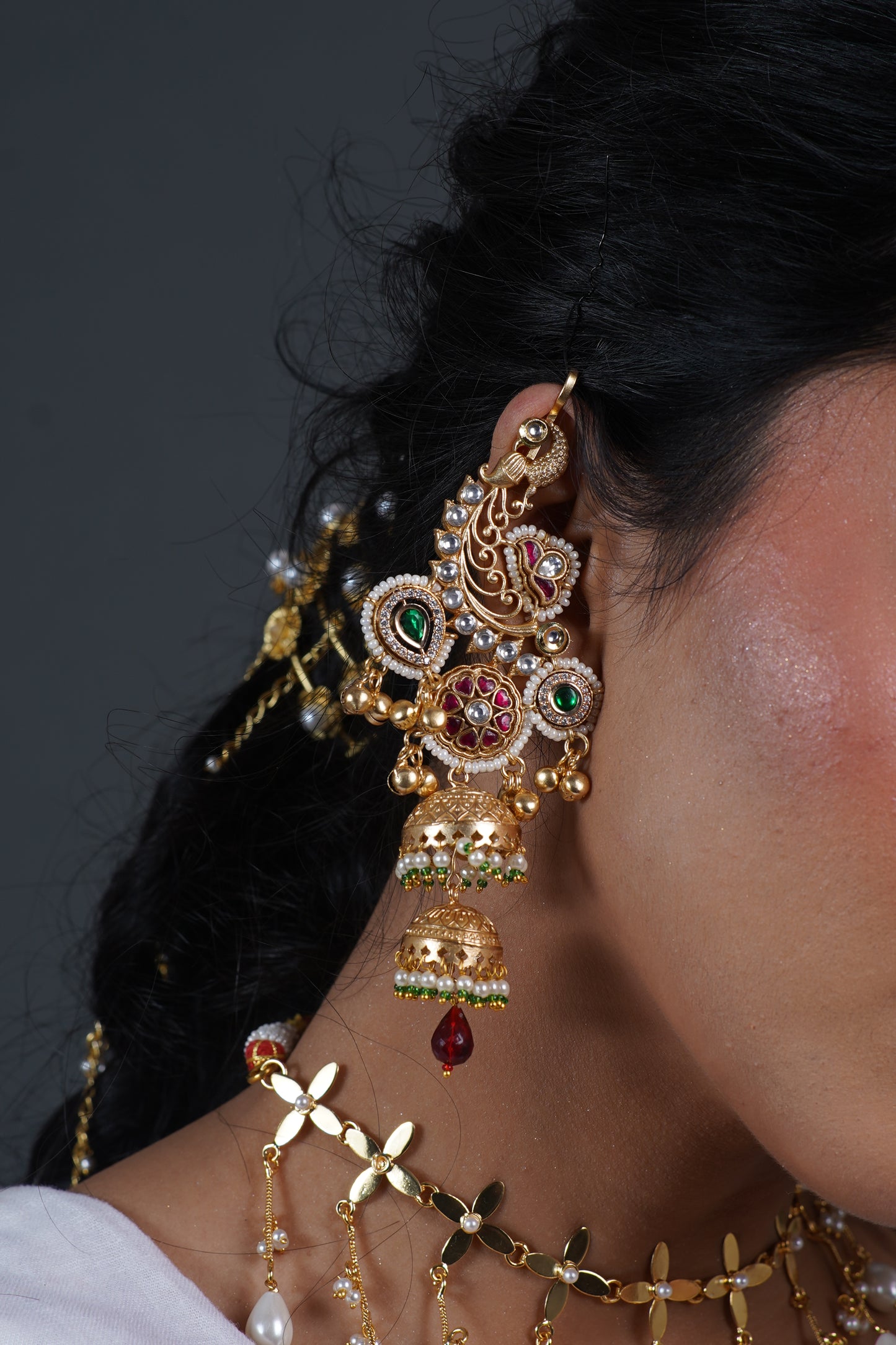 Maharani Shringar Earcuff Jhumka