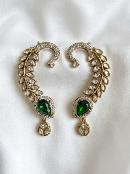 Emerald Vine Earcuff