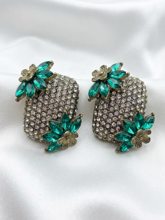 Emerald Bloom Earrings