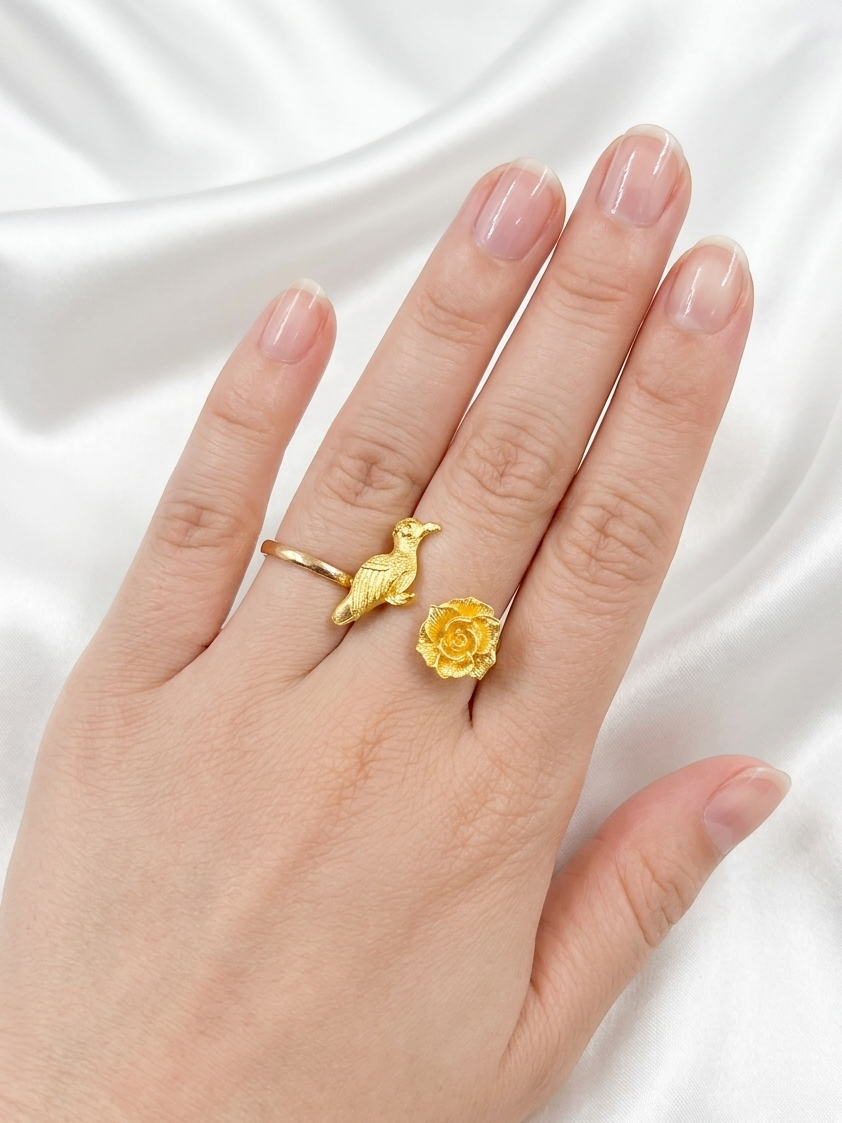 Gul Bird Ring