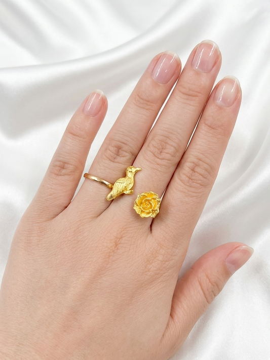 Gul Bird Ring