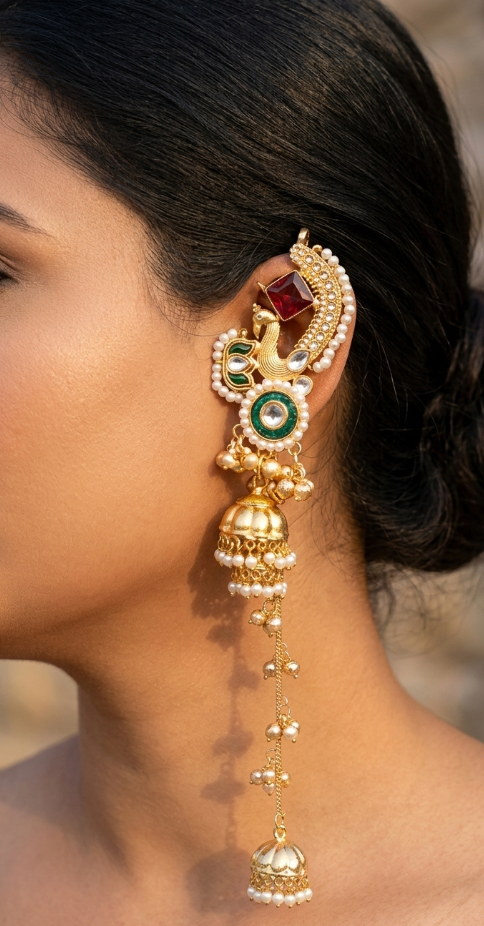 Mor Pankh Ear cuff